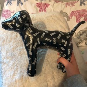 large VS Pink black vinyl dog